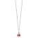 Sterling Silver Polished Black and Red Enameled Ladybug Children's Necklace