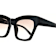 Karen Walker Black Cat Eye Frame/ Brown Gradient Lenses Sunglasses
