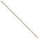 14k Two-tone Gold 4mm Polished Open Link Bracelet
