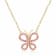 Ruby Butterfly 14K Yellow Gold Over Sterling Silver Necklace