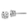 Rhodium Over 14K White Gold 1.75ct. 6.0mm Round G H I True Light
Moissanite Screwback Earrings