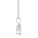 7x5mm Oval Opal with Diamond Accents 14k White Gold Pendant With Chain