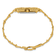 14k Yellow Gold Ladies Rectangular Black 15x31mm Dial Solid Nugget Watch