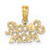 10K Yellow Gold Soccer Mom Charm