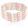 6-7mm Multicolor Cultured Freshwater Pearl Silver  Bracelet