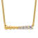 14K Yellow Gold Lab Grown Diamond SI1/SI2, G H I, Beaded Bar 18 Inch
Necklace 0.25ctw