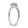 Rhodium Over 10K White Gold Lab Grown Diamond Cluster Heart Engagement
Ring 0.266ctw