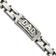Stainless Steel Polished and Textured DAD 8.5-inch Bracelet