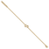 14k Yellow Gold Diamond Sideways Letter S Bracelet