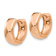 14k Rose Gold 9/16" Hinged Hoop Earrings