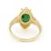Emerald and Diamond 18K Yellow Gold over Sterling Silver Ring 2.42ctw