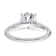 Rhodium Over 14K White Gold 1 3/4 ct. D E F Pure Light Round Moissanite
Solitaire Ring