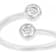 Contemporary Lab-Grown Diamond Two-Stone Bypass Ring In Sterling Silver