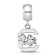 Sterling Silver Rhodium-plated LogoArt University of South Carolina
Small Dangle Bead
