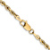 14k Yellow Gold 3mm Solid Diamond-cut Quadruple Rope 16 Inch Chain