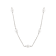 White Cultured Freshwater Pearl Rhodium Over Silver Station Necklace