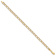 10k Yellow Gold 5mm Double Link Charm Bracelet