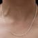 .925 Sterling Silver 1mm Cable Chain Necklace - 24"