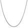 Rhodium Over 14k White Gold 1.3mm Solid Franco Link 16 Inch Chain