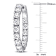 3.0ctw Created Moissanite Inside-Outside Hinged Hoop Earrings in
Sterling Silver