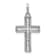 Rhodium Over 14k White Gold Diamond Cross Pendant