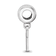 Sterling Silver Rhodium-plated LogoArt Virginia Tech XS Dangle Bead