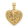 14k Yellow Gold and 14k White Gold Polished and Diamond-Cut Reversible
Heart Pendant