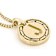 Cardano Initial J Pendant Necklace In 18K Gold Over Bronze