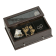 Mele and Co Hampden Men's Glass Top Wooden Dresser Top Valet