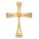 14k Yellow Gold Citrine and Diamond Cross chain slide