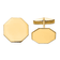 14K Yellow Gold Men's Octagonal Cuff Links