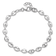 Rhodium Over Sterling Silver 7.25-inch with 0.5-inch Extension Fancy
Link Bracelet