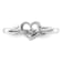Rhodium Over 14K White First Promise Heart Diamond Promise/Engagement
Ring 0.01ctw