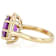 Amethyst And Lab-Created White Sapphire Ring In 18K Gold Over Sterling Silver