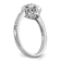 Rhodium Over 14K White Gold Lab Grown Diamond Cluster Engagement Ring 0.478ctw