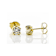 Moissanite Stud Earrings In 14K Gold Over Sterling Silver 1.00ctw
Diamond Equivalent Weight