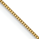 18K Yellow Gold 0.5mm Solid Box 16 Inch Chain