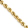 14k Yellow Gold 4.9mm Diamond-Cut Rope 24 Inch Chain