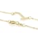 Sideways Initial J Necklace In Solid 14K Yellow Gold 18 Inch