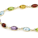 Multi-Gem 14k Yellow Gold 18" Necklace 18.88ctw