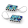 Blended Turquoise And Lapis Oxidized Sterling Silver Earrings 16x12mm