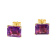 Purple Amethyst 18k Yellow Gold Over Sterling Silver Earrings