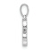 Rhodium Over 14k White Gold Diamond Letter S Initial Pendant