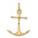 14k Yellow Gold Anchor Charm Pendant