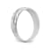 Rhodium Over 14K White Gold AA Quality Trio Mens Wedding Band