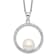Rhodium Over Sterling Silver 8-9mm White Freshwater Cultured Pearl and
Cubic Zirconia Necklace