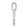 14K White Gold Diamond Letter J Initial Pendant