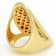 Ultra-Wide Sculptural Band Ring In 18k Gold Over Sterling Silver