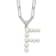 Rhodium Over Sterling Silver 3-5.5mm Freshwater Cultured Pearl LETTER F
18-inch Necklace