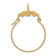 14K Yellow Gold Polished Floral Charm Holder